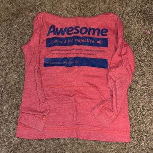 Long sleeve hooded t-shirt